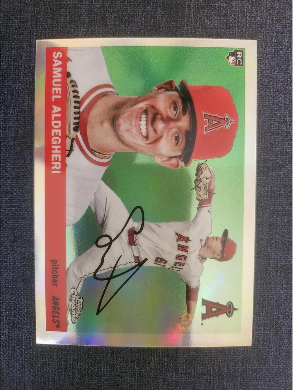 Samuel Aldegheri (RC)- 2025 Topps Chrome Platinum 1955 Rails & Sails #246-Angels